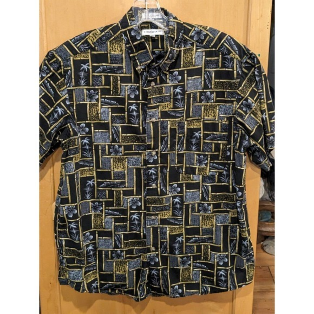 Chereskin Shirt Men’s Short Sleeved button down‎ Hawaiian Medium